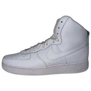 Nike Mens Size 18 Air Force 1 High Triple White Sneakers Shoes CW2290-111 New